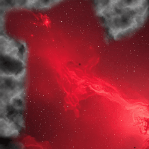 red diffuse nebula